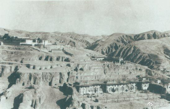 1947年12月25日至28日，中共中央在陜北米脂楊家溝召開擴大會議（十二月會議）。圖為會議會址。